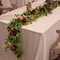 Anna's Whimsy 5.91FT Artificial Eucalyptus Garland with Flowers, Fake Rose Gypsophila Garland, Faux Floral Garland Greenery Garland for Wedding Home Party Craft Art Table Runner Decor (Dusty Pink, 1)